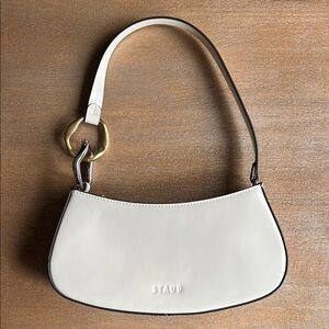 STAUD Ollie Shoulder Bag in Cream